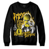 Jordan 4 Retro “Vivid Sulfur” DopeSkill Sweatshirt Drip'n Never Tripp'n Graphic Streetwear - Black