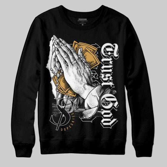 Jordan 11 "Gratitude" DopeSkill Sweatshirt Trust God Graphic Streetwear - Black