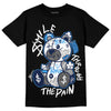 Jordan 3 "Midnight Navy" DopeSkill T-Shirt Smile Through The Pain  Graphic Streetwear  - Black 