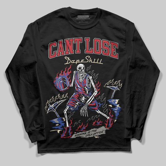 Jordan 4 “Rare Air” DopeSkill Long Sleeve T-Shirt Cant Lose Graphic Streetwear - Black