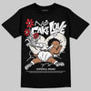 Jordan 3 Retro Pure Money DopeSkill T-Shirt No Fake Love Graphic Streetwear - Black