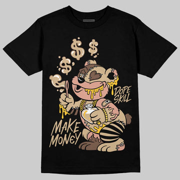 TAN Sneakers DopeSkill T-Shirt Make Money Graphic Streetwear - Black 