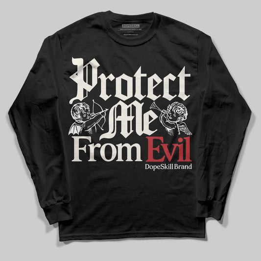 Nigel Sylvester x Jordan 1 Low OG “Nitro” DopeSkill Long Sleeve T-Shirt Protect Me From Evil Graphic Streetwear - Black