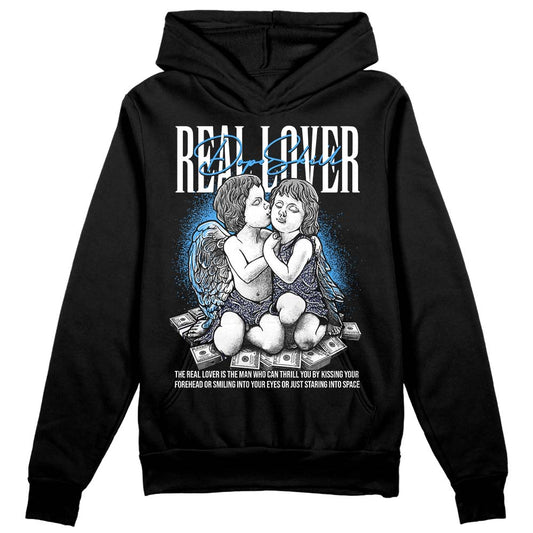 Jordan Spiz’ike Low “White/Obsidian” DopeSkill Hoodie Sweatshirt Real Lover Graphic Streetwear - Black