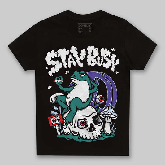 Jordan 5 OG “Grape” DopeSkill Toddler Kids T-shirt Stay Busy Graphic Streetwear - Black