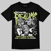 Jordan 5 “Luminous Green” DopeSkill T-Shirt Distorted Realms Graphic Streetwear - Black