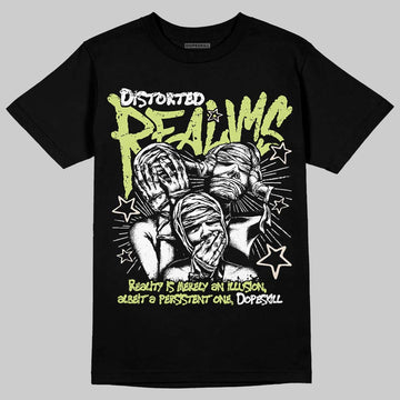 Jordan 5 “Luminous Green” DopeSkill T-Shirt Distorted Realms Graphic Streetwear - Black