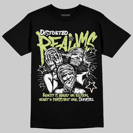 Jordan 5 “Luminous Green” DopeSkill T-Shirt Distorted Realms Graphic Streetwear - Black