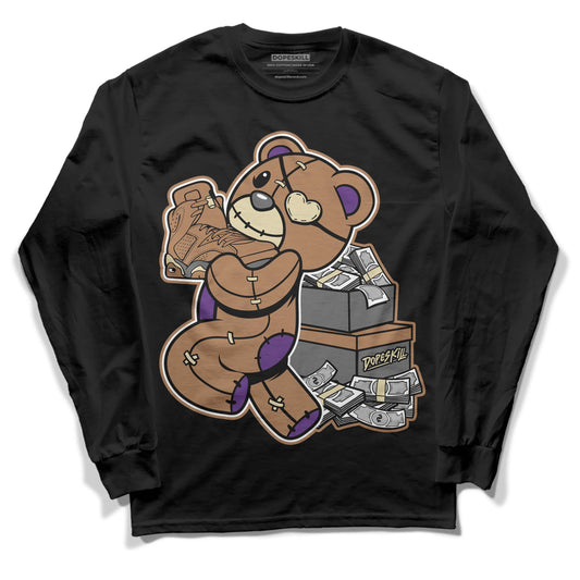 Jordan 6 WMNS Gore-Tex Brown Kelp DopeSkill Long Sleeve T-Shirt Bear Steals Sneaker Graphic Streetwear -  Black