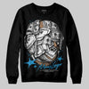 Jordan 4 Retro Military Blue DopeSkill Sweatshirt Money Longer Graphic Streetwear - Black