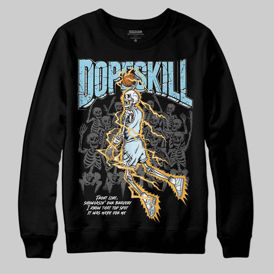 Vans Knu Stack Vintage Satin Dream Blue DopeSkill Sweatshirt Thunder Dunk Graphic Streetwear - Black