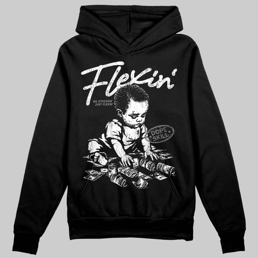 Jordan 9 Retro 'Flint Grey' 2026 DopeSkill Hoodie Sweatshirt Flexin' Graphic Streetwear - Black