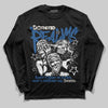 Jordan 1 Low OG “Storm Blue” DopeSkill Long Sleeve T-Shirt Distorted Realms Graphic Streetwear - black