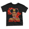 Jordan 6 Retro Toro Bravo DopeSkill Toddler Kids T-shirt Black Queen Graphic Streetwear - Black