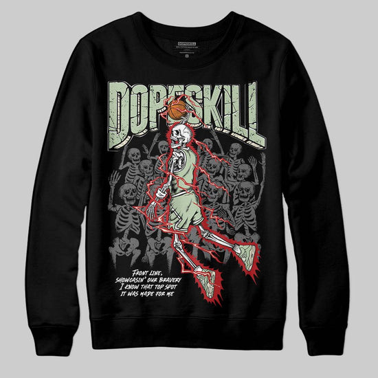 Jordan 4 WMNS “Seafoam” (2025) DopeSkill Sweatshirt Thunder Dunk Graphic Streetwear - Black