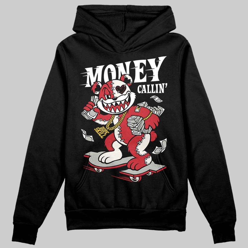 Jordan 4 “Flight Club” DopeSkill Hoodie Sweatshirt Money Callin' Graphic Streetwear - Black