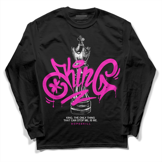 Dunk Low GS “Active Fuchsia” DopeSkill Long Sleeve T-Shirt King Chess Graphic Streetwear - Black 