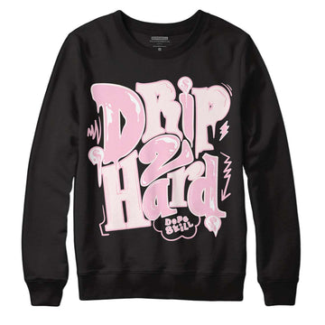 Dunk Low LX Pink Foam DopeSkill Sweatshirt Drip Too Hard Graphic Streetwear - Black