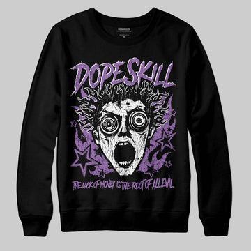 PURPLE Sneakers DopeSkill Sweatshirt Root of Evil Graphic Streetwear - Black
