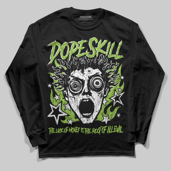 Neon Green Sneakers DopeSkill Long Sleeve T-Shirt Root of Evil Graphic Streetwear - black
