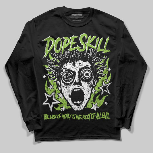 Neon Green Sneakers DopeSkill Long Sleeve T-Shirt Root of Evil Graphic Streetwear - black