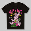Pink Sneakers DopeSkill Toddler Kids T-shirt Slow Life Graphic Streetwear - Black