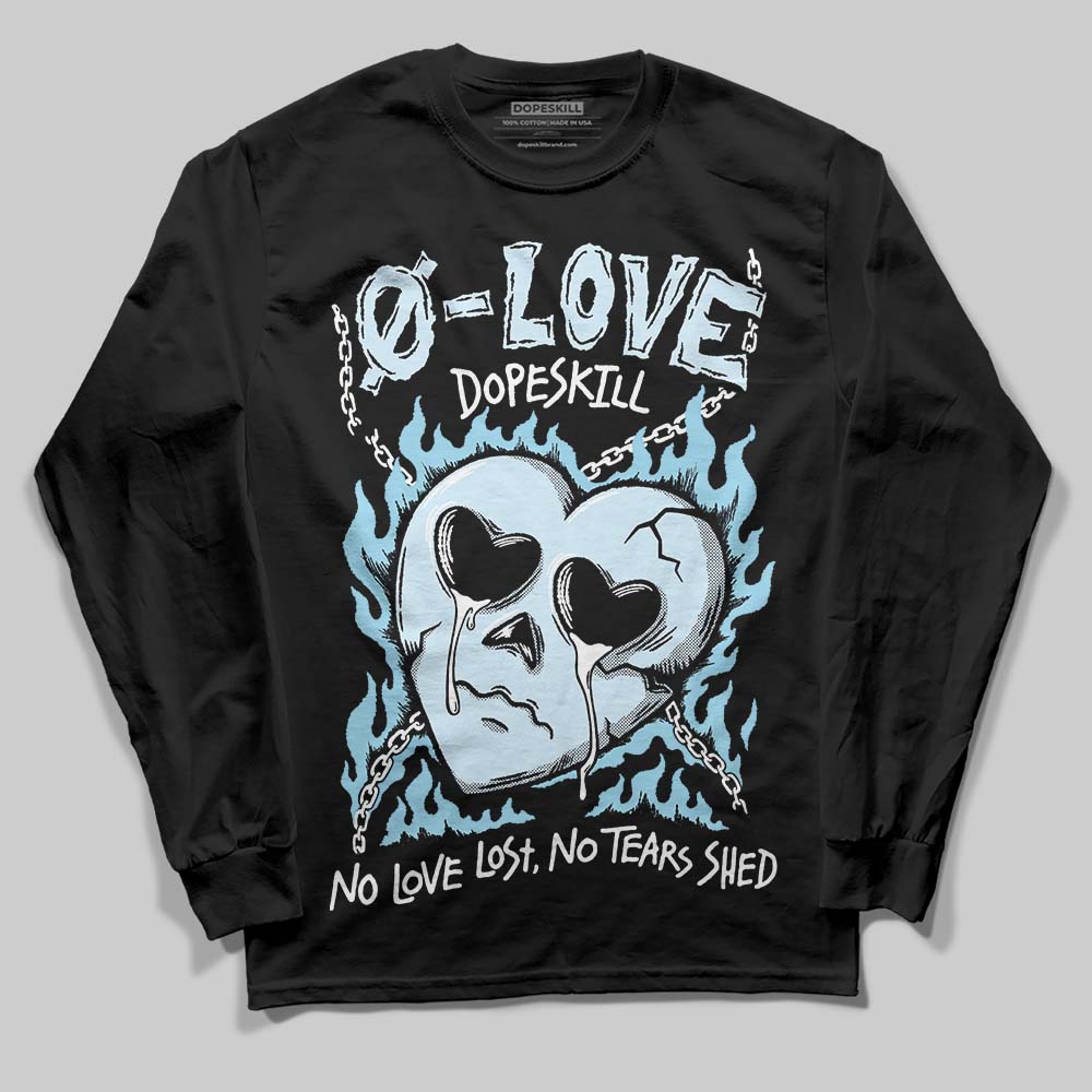 Vans Knu Stack Vintage Satin Dream Blue DopeSkill Long Sleeve T-Shirt Crying Heart Graphic Streetwear - Black