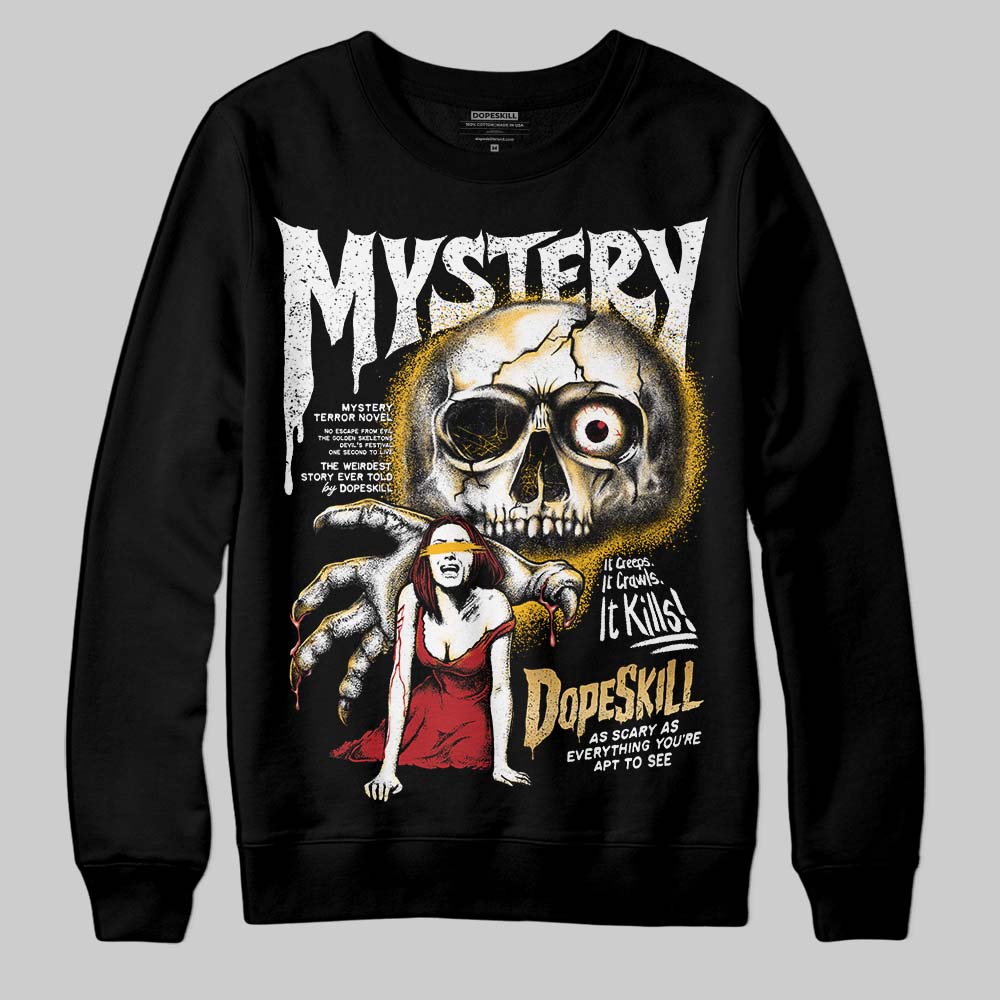 Jordan 12 Retro 'Taxi' 2025 DopeSkill Sweatshirt Mystery Ghostly Grasp Graphic Streetwear - Black