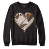 Jordan 3 Retro Palomino DopeSkill Sweatshirt Heart Jordan 3 Graphic Streetwear - Black