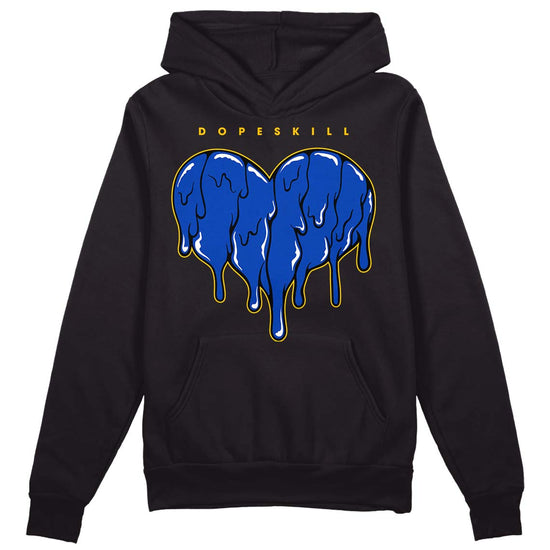 Jordan 14 “Laney” DopeSkill Hoodie Sweatshirt Slime Drip Heart Graphic Streetwear - Black