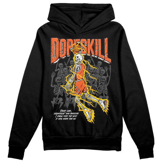 Jordan 3 Georgia Peach DopeSkill Hoodie Sweatshirt Thunder Dunk Graphic Streetwear - Black