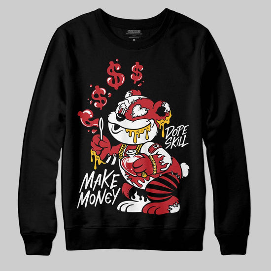 Jordan 1 Low OG "Chicago" DopeSkill Sweatshirt Make Money Graphic Streetwear - Black