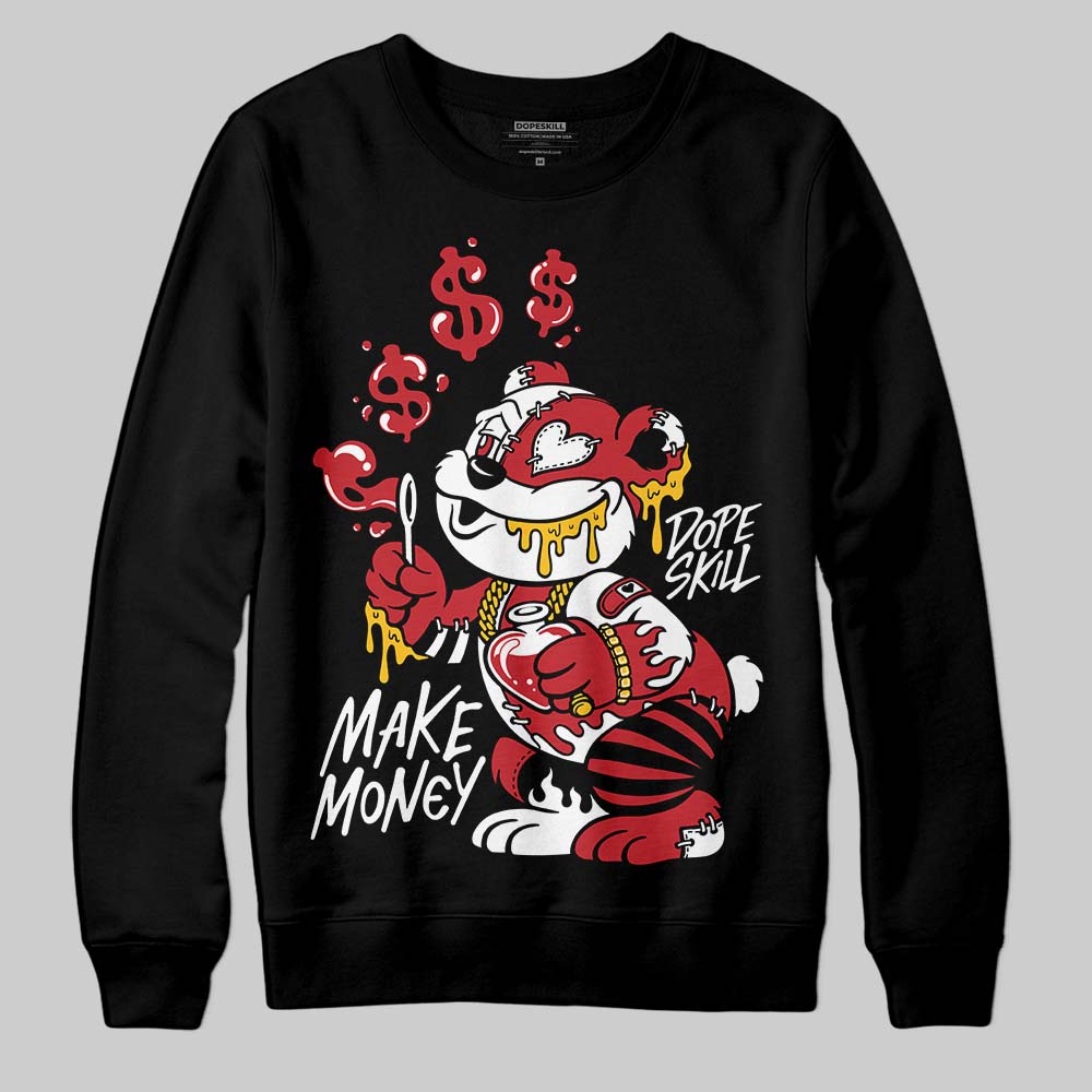 Jordan 1 Low OG "Chicago" DopeSkill Sweatshirt Make Money Graphic Streetwear - Black