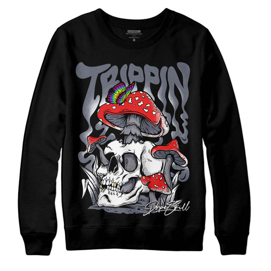 Jordan 14 Retro 'Stealth' DopeSkill Sweatshirt Trippin Graphic Streetwear - Black