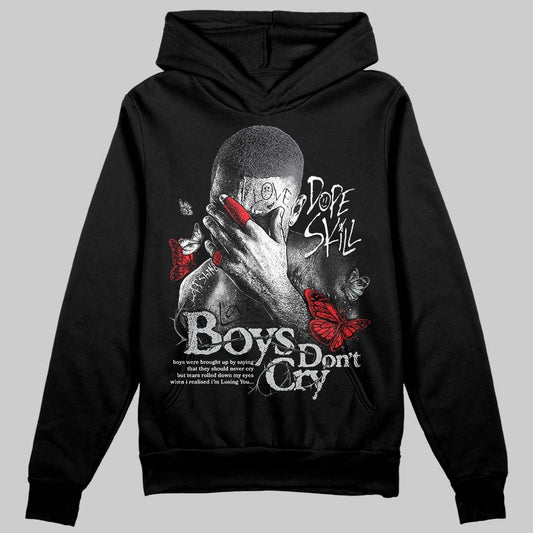 Jordan 4 “Fear” DopeSkill Hoodie Sweatshirt Boys Don't Cry Graphic Streetwear - Black