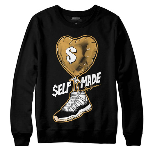 Jordan 11 "Gratitude" DopeSkill Sweatshirt Self Made Graphic Streetwear - Black