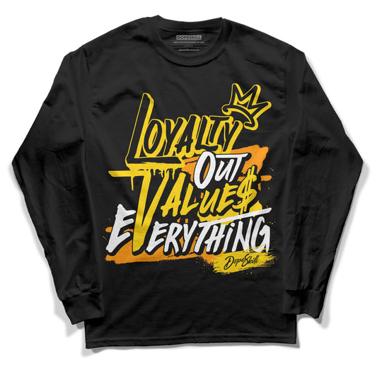 Jordan 6 “Yellow Ochre” DopeSkill Long Sleeve T-Shirt LOVE Graphic Streetwear - Black