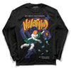 Jordan 1 Mid GS 'Six Championships DopeSkill Long Sleeve T-Shirt Nevermind Graphic Streetwear - Black