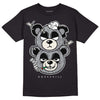 Jordan 1 Retro Low OG Black Cement DopeSkill T-Shirt New Double Bear Graphic Streetwear - Black