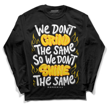 Jordan 6 “Yellow Ochre” DopeSkill Long Sleeve T-Shirt Grind Shine Graphic Streetwear - Black