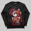 Jordan 14 Retro Ferrari (2025) DopeSkill Long Sleeve T-Shirt Smile Through The Pain Graphic Streetwear - Black