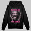 Pink Sneakers DopeSkill Hoodie Sweatshirt Look In My Eyes Graphic Streetwear - Black