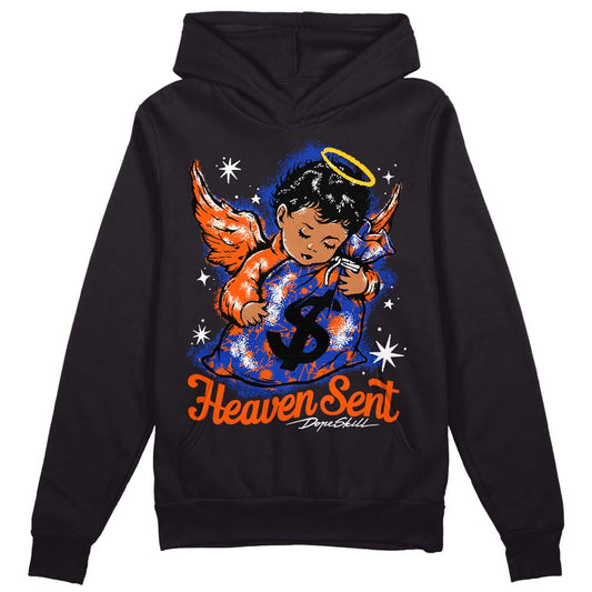 Dunk Low Futura Orange Blaze DopeSkill Hoodie Sweatshirt Heaven Sent Graphic Streetwear - Black