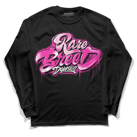 Pink Sneakers DopeSkill Long Sleeve T-Shirt Rare Breed Type Graphic Streetwear - Black