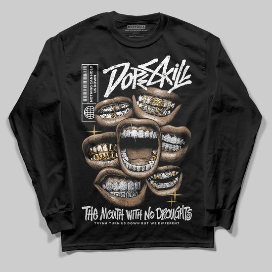 Adidas Samba OG C ‘Black Gum’ DopeSkill Long Sleeve T-Shirt The Mouth With No Droughts Graphic Streetwear - black