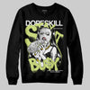 Jordan 5 “Luminous Green” DopeSkill Sweatshirt Stay It Busy Graphic Streetwear - Black