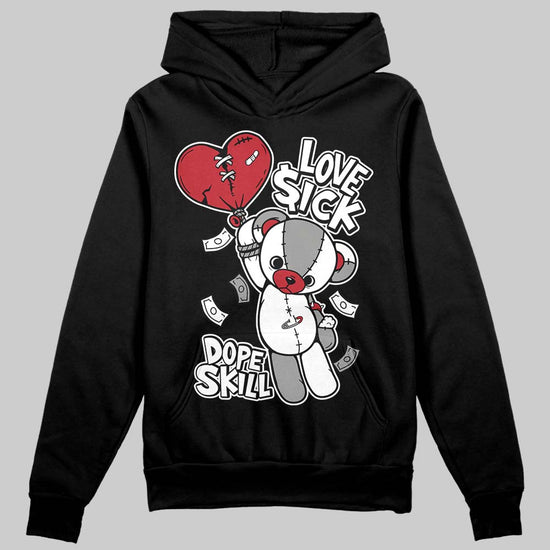 Jordan 14 Retro ‘Black Toe’ DopeSkill Hoodie Sweatshirt Love Sick Graphic Streetwear - Black