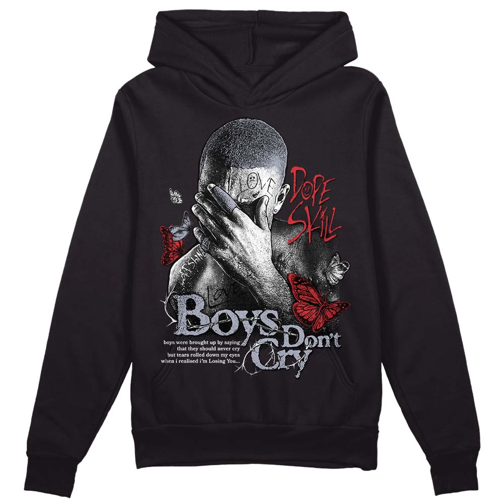 Jordan 4 “Bred Reimagined” DopeSkill Hoodie Sweatshirt Boys Don't Cry Graphic Streetwear - black