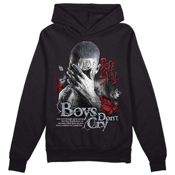 Jordan 4 “Bred Reimagined” DopeSkill Hoodie Sweatshirt Boys Don't Cry Graphic Streetwear - black