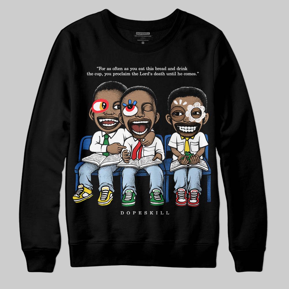 Jordan 11 Low “Space Jam” DopeSkill Sweatshirt First Sunday Graphic Streetwear - Black